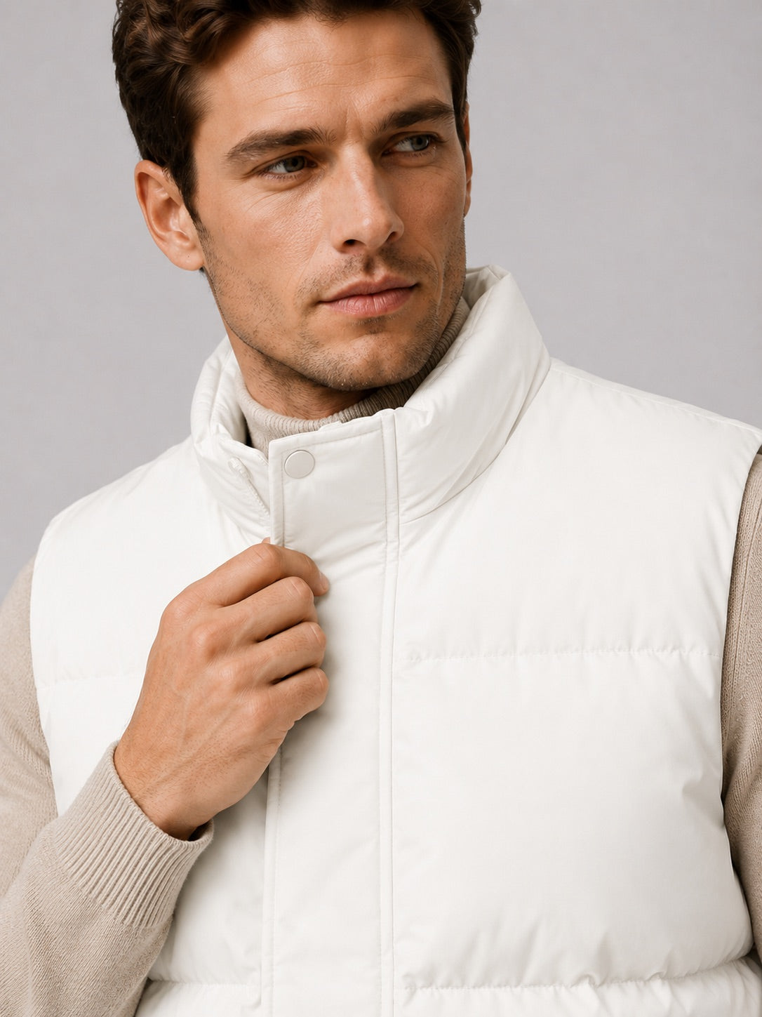 Men’s Puffer Gilet Thick Warm Autumn Winter Jacket for Casual and Outdoor Wear