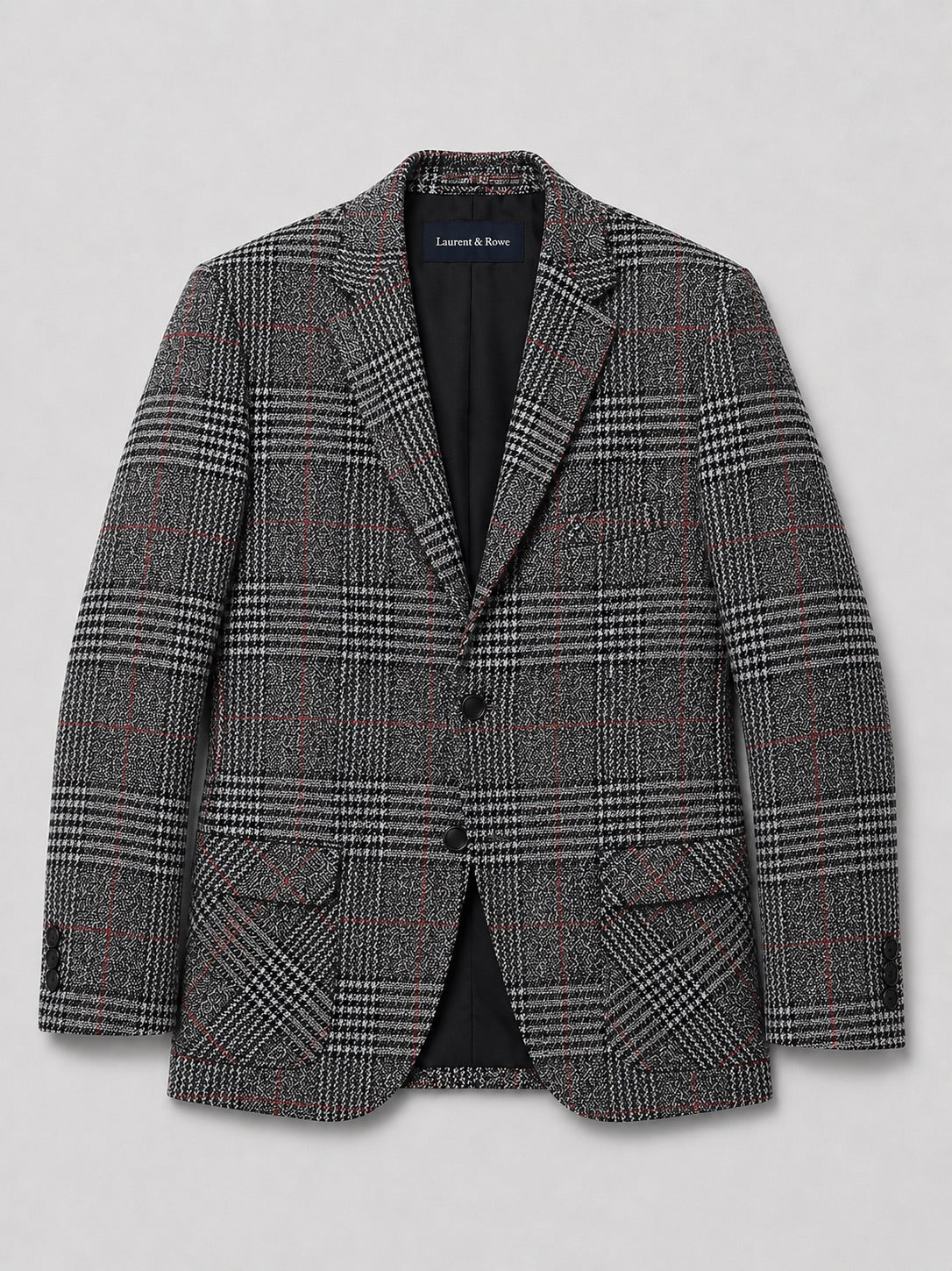 Men’s Checkered Blazer Slim Fit Business Casual Jacket for Wedding, Banquet and Office Wear
