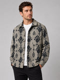 Men’s Heavyweight Flannel Jacket Thick Warm Brushed Fabric Autumn Winter Shacket for Casual and Outdoor Wear