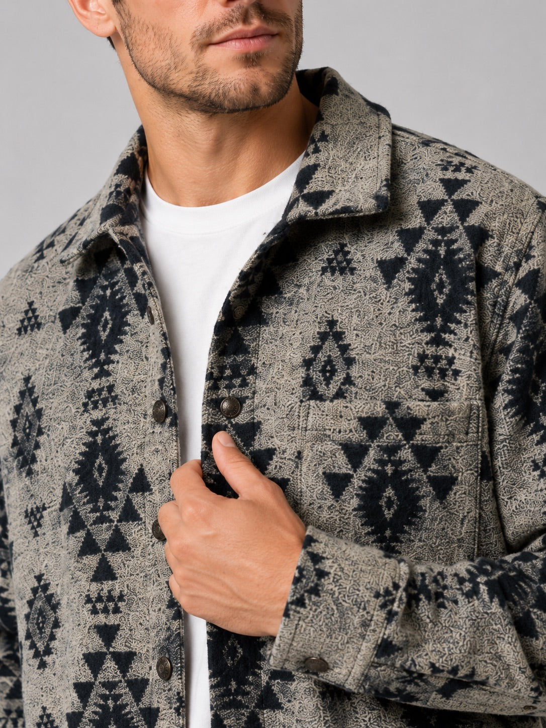 Men’s Heavyweight Flannel Jacket Thick Warm Brushed Fabric Autumn Winter Shacket for Casual and Outdoor Wear