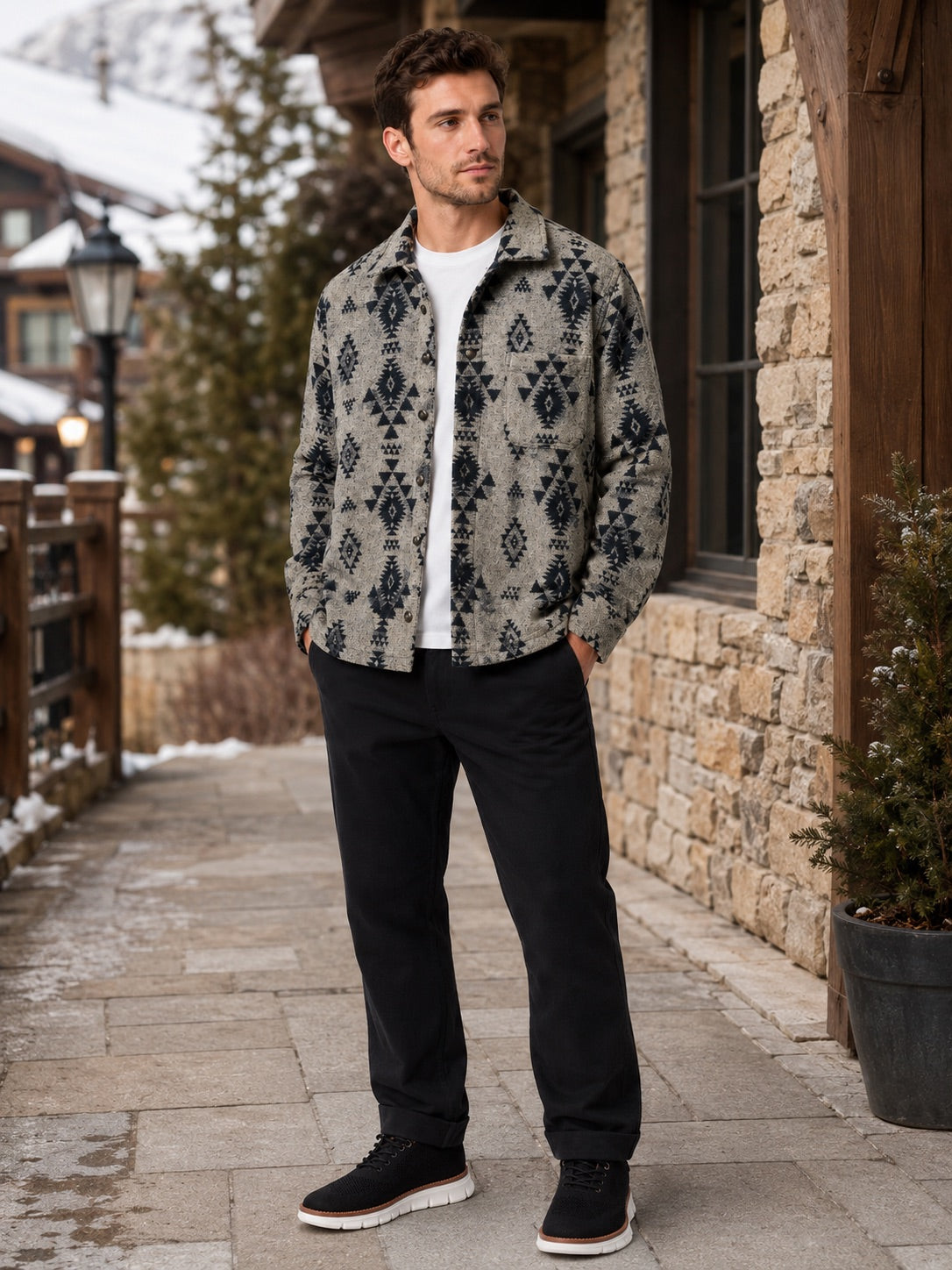 Men’s Heavyweight Flannel Jacket Thick Warm Brushed Fabric Autumn Winter Shacket for Casual and Outdoor Wear