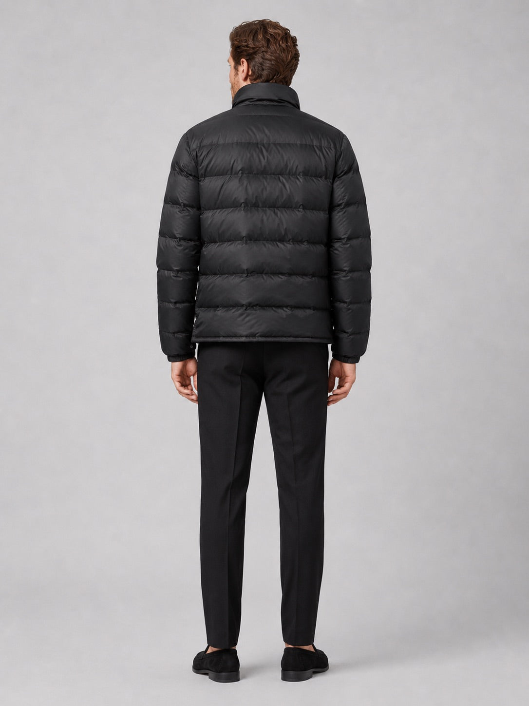 Men’s Puffer Jacket White Duck Down Thick Warm Stand Collar Winter Coat for Outdoor and Everyday Wear