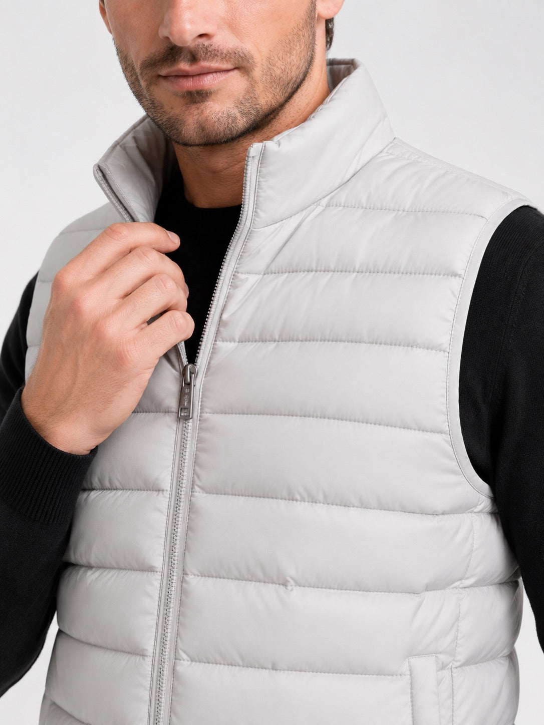 Men’s Down Gilet Thick Warm Zip-Up Windproof Waterproof Winter Puffer Gilet for Outdoor and Everyday Wear