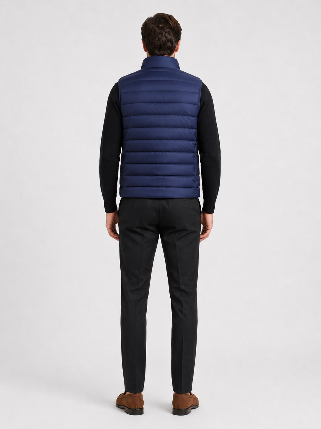 Men’s Down Gilet Thick Warm Zip-Up Windproof Waterproof Winter Puffer Gilet for Outdoor and Everyday Wear