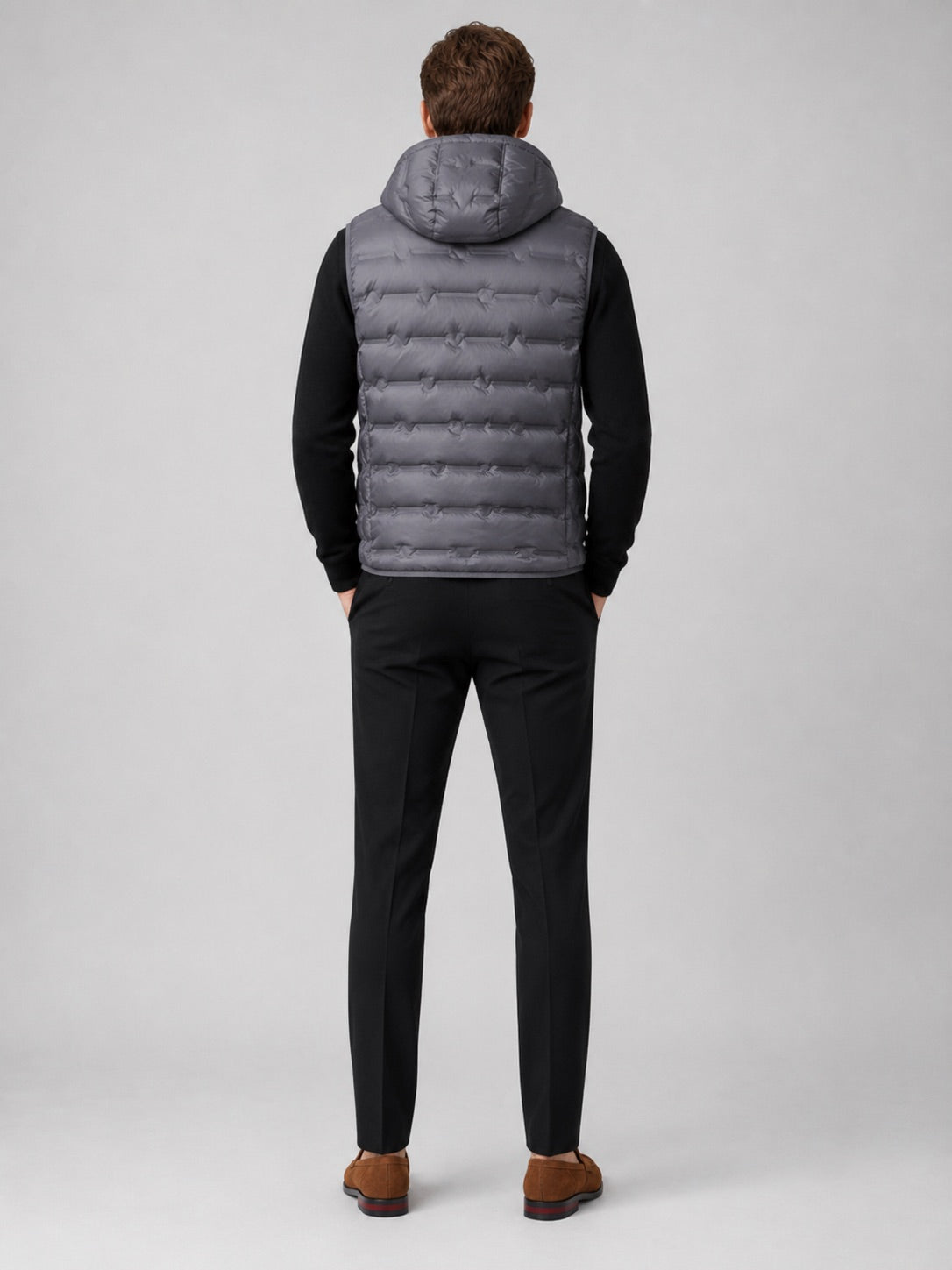Men’s Hooded Down Gilet Ultralight Windproof Waterproof Winter Puffer Gilet for Outdoor and Everyday Wear