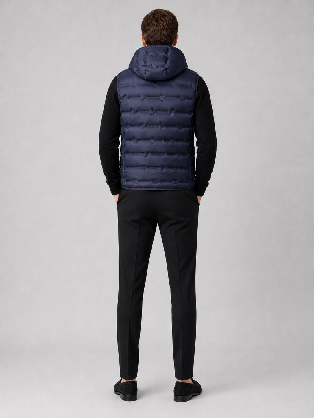 Men’s Hooded Down Gilet Ultralight Windproof Waterproof Winter Puffer Gilet for Outdoor and Everyday Wear