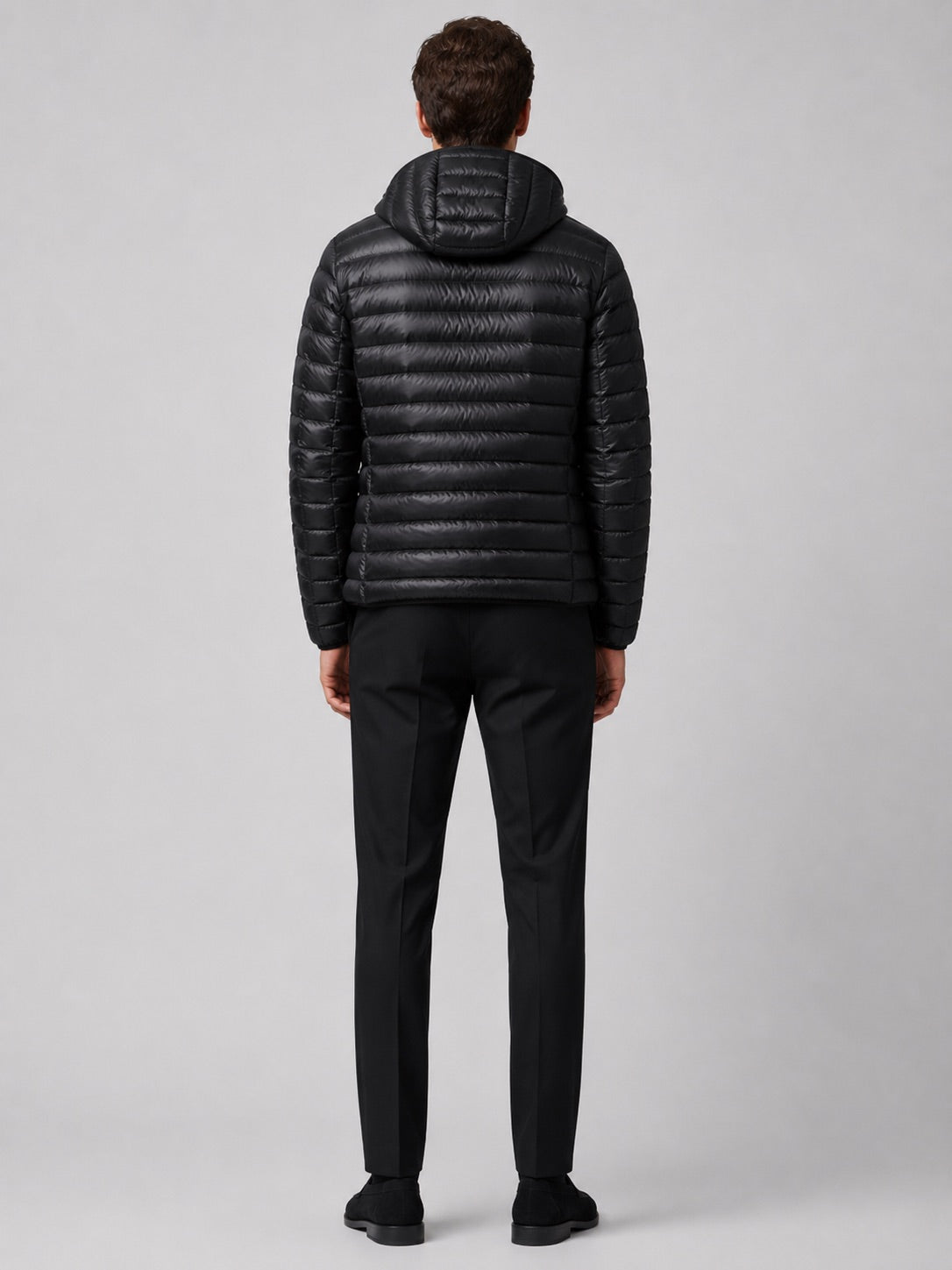 Men’s Lightweight Hooded Down Puffer Jacket Thermal Autumn Winter Coat for Travel and Everyday Wear
