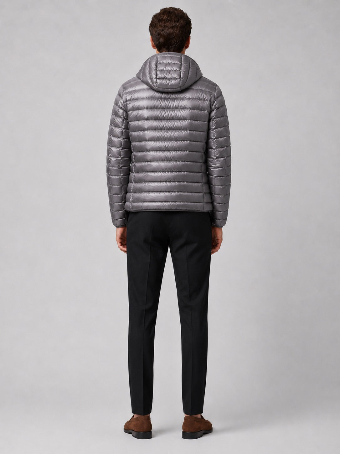 Men’s Lightweight Hooded Down Puffer Jacket Thermal Autumn Winter Coat for Travel and Everyday Wear