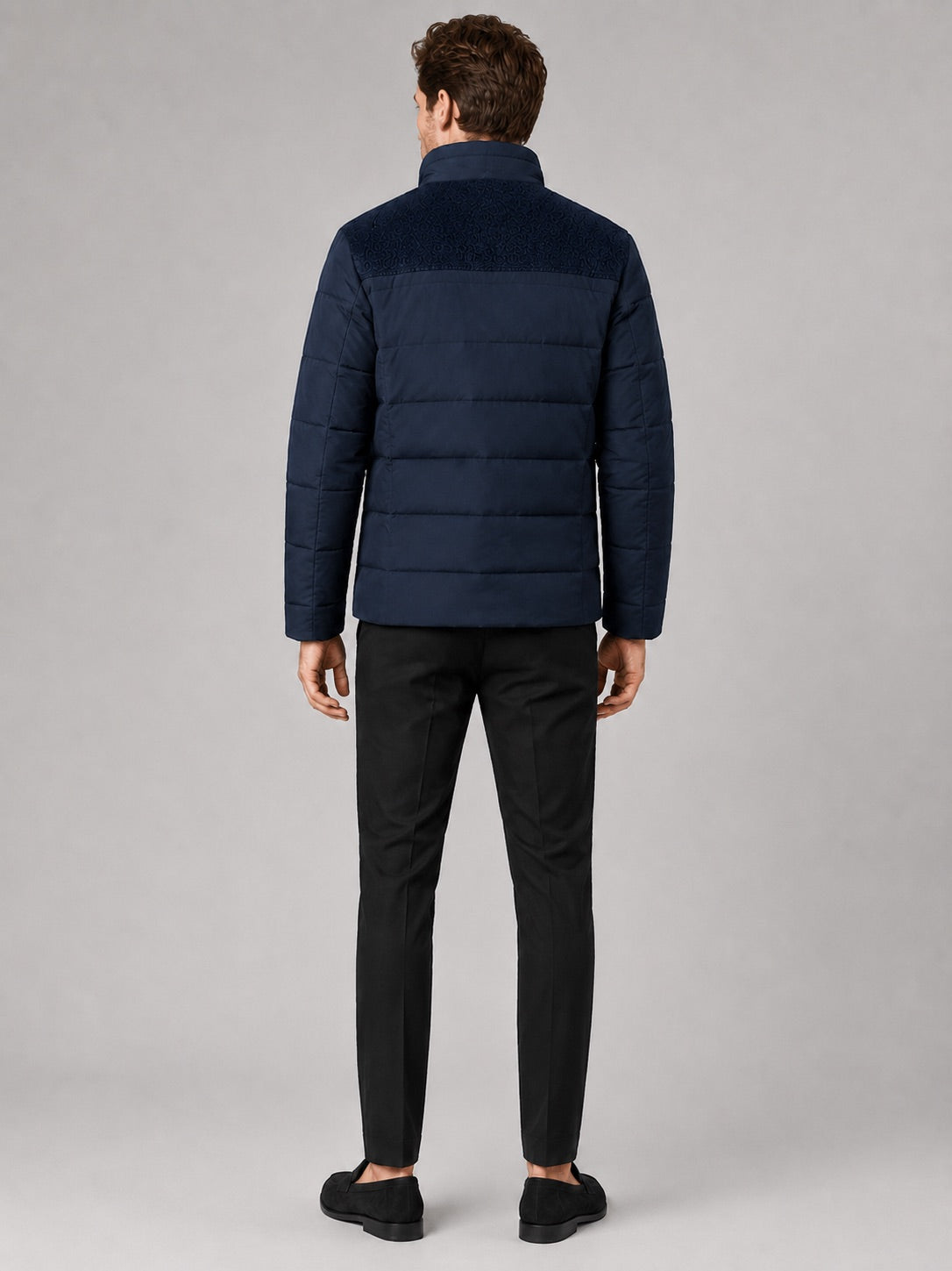 Men’s Puffer Jacket Plush Lined Thick Warm Stand Collar Winter Coat for Outdoor and Everyday Wear