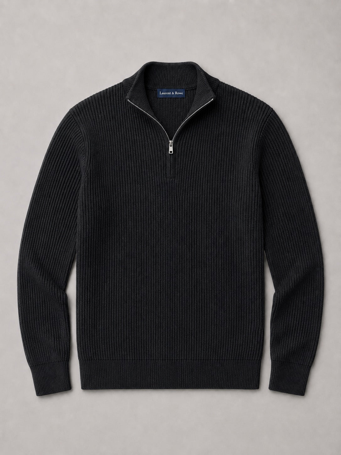 Men’s Quarter Zip Jumper Slim Fit Mock Neck Long Sleeve Warm Winter Pullover for Business Casual and Everyday Wear