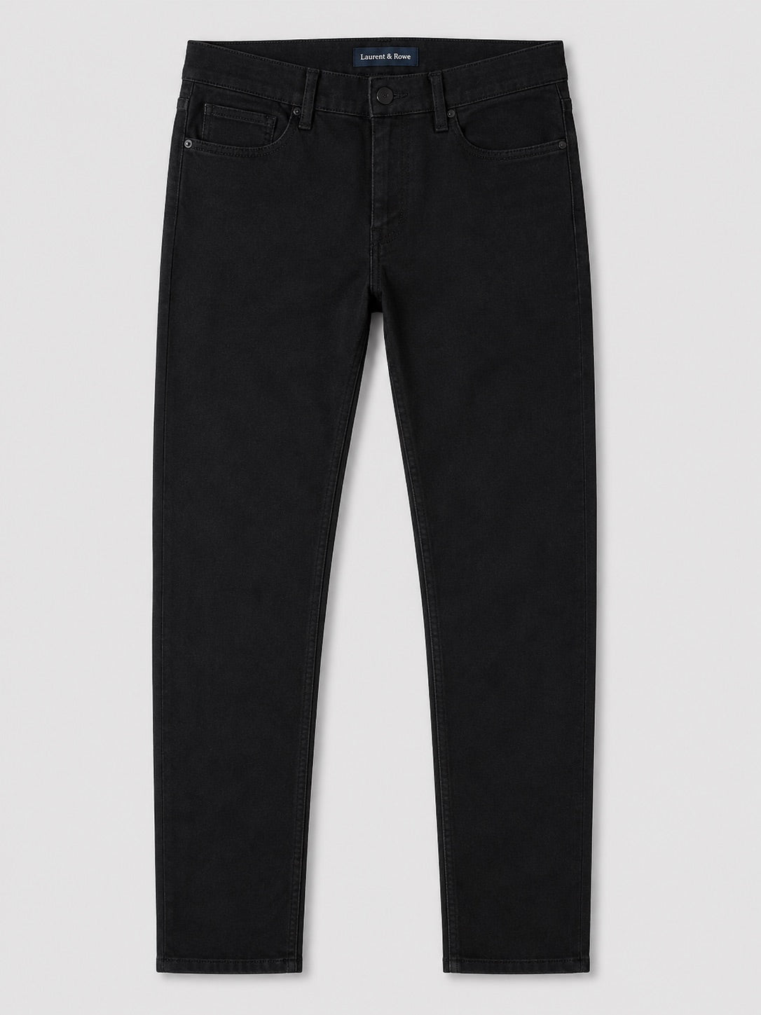 Men’s Black Jeans Stretch Denim Slim Fit Autumn Winter Trousers for Casual and Everyday Wear