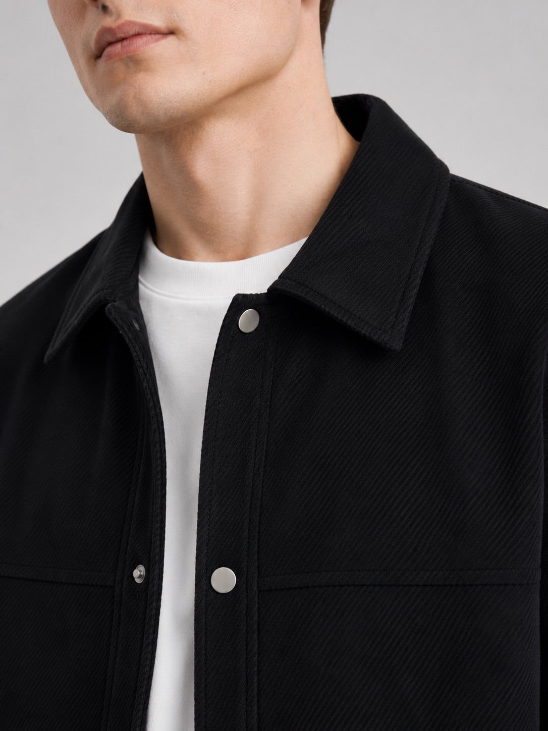 Men’s Jacket Turn-Down Collar Loose Fit Business Casual Autumn Jacket Outerwear for Commuting and Everyday Wear