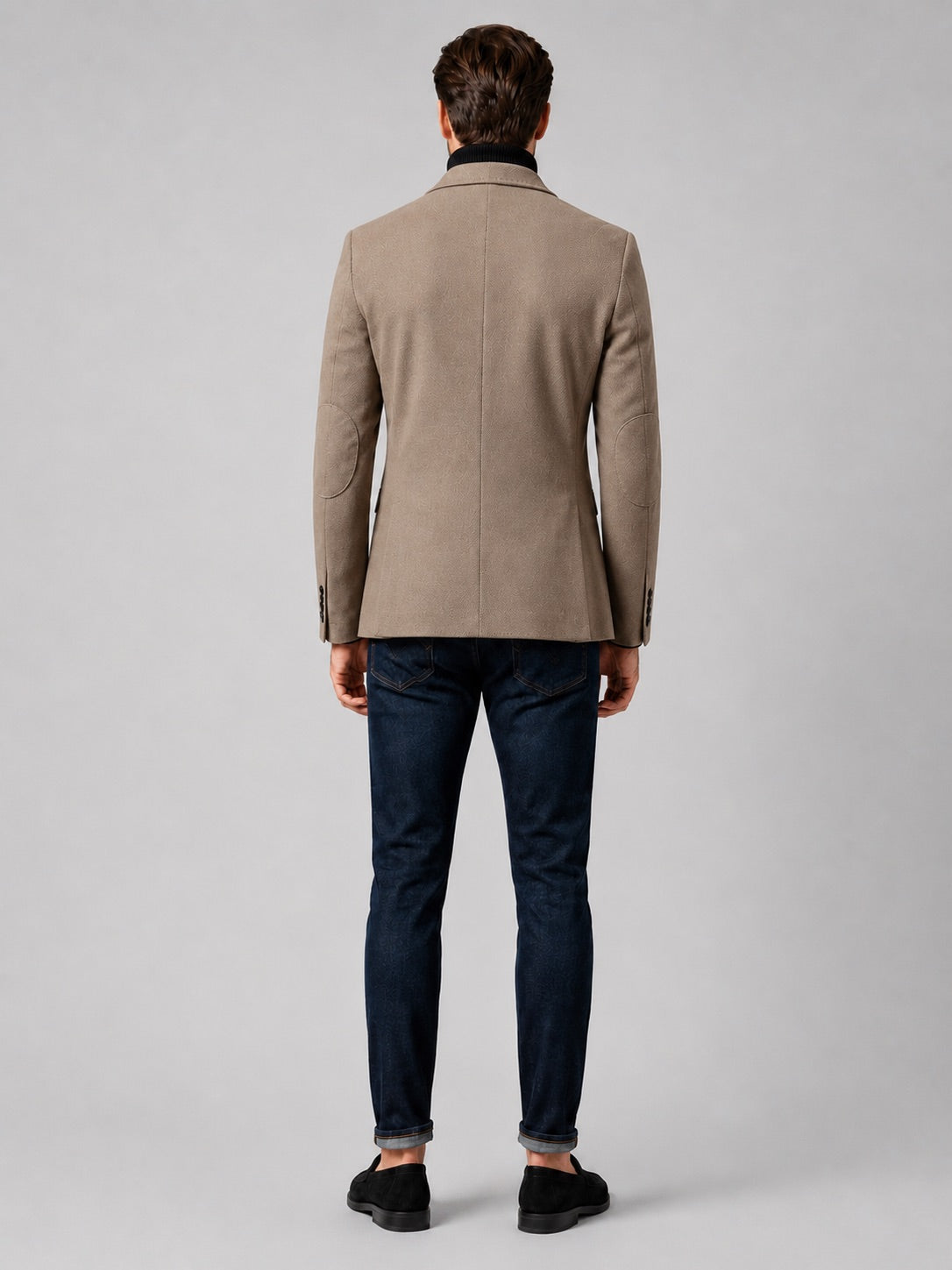 Men’s Blazer Slim Fit Single Breasted Solid Colour Autumn Winter Suit Jacket for Business Casual and Office Wear