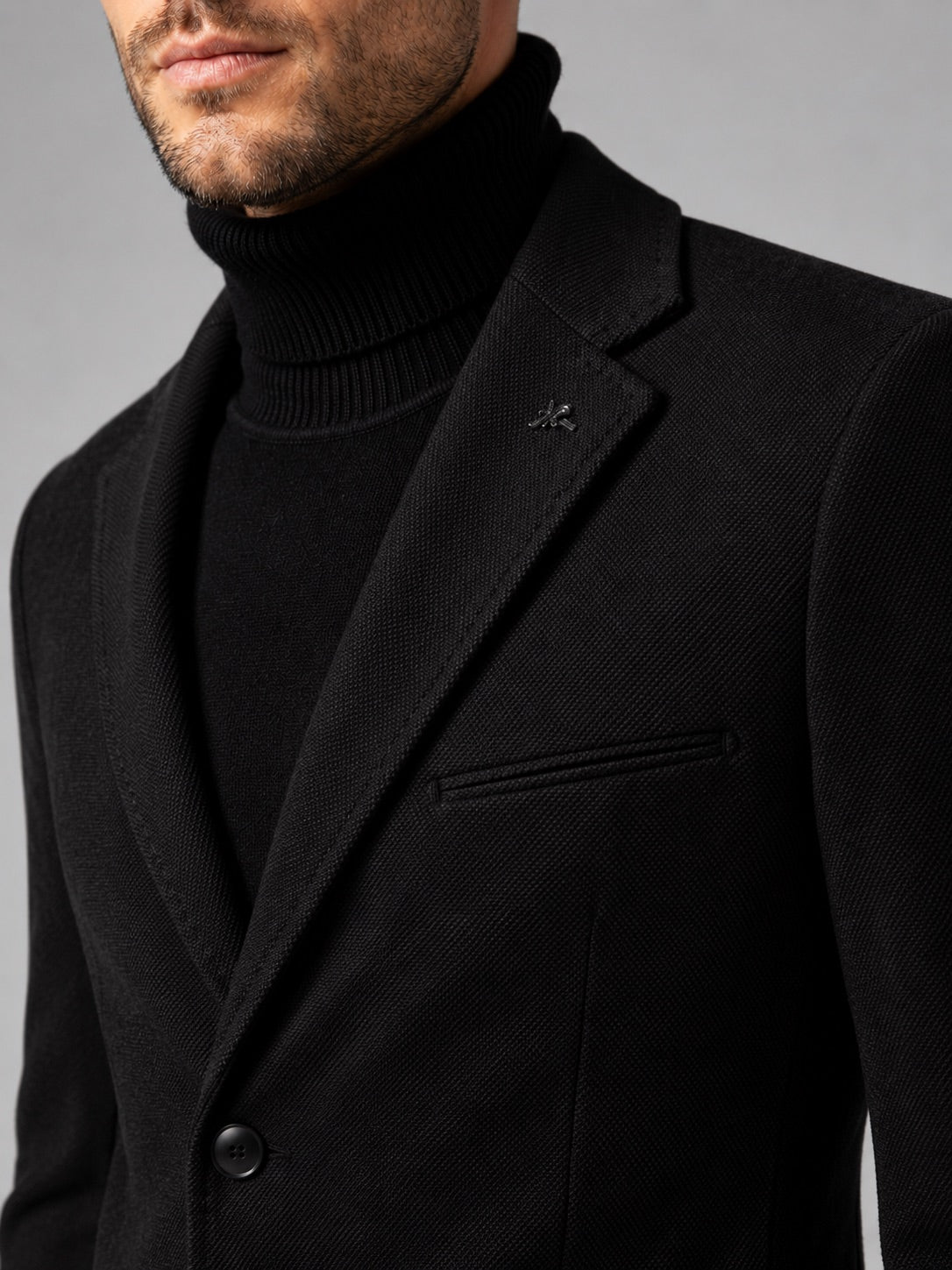Men’s Blazer Slim Fit Single Breasted Solid Colour Autumn Winter Suit Jacket for Business Casual and Office Wear