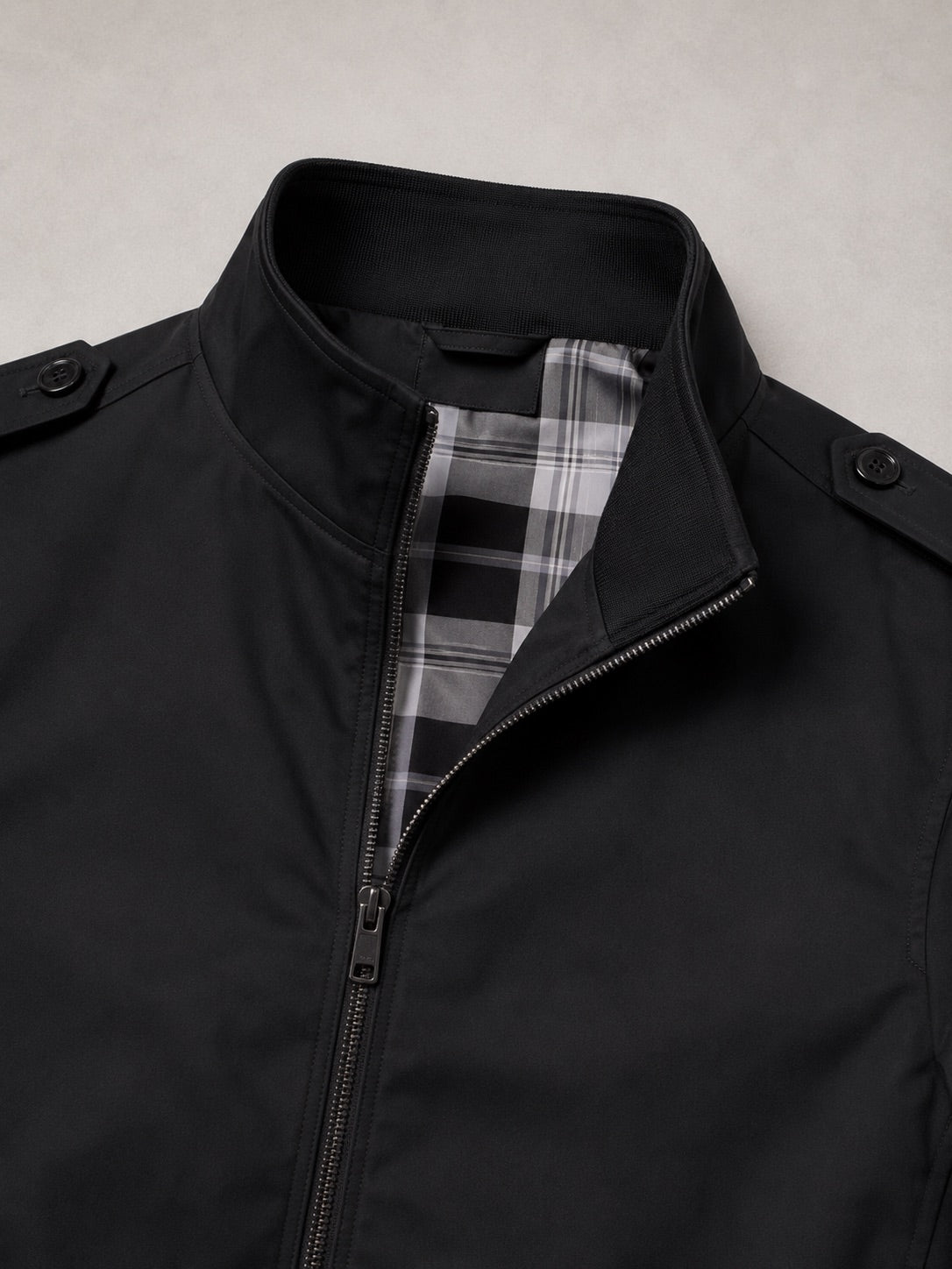 Men’s Stand Collar Trench Jacket Slim Fit Lightweight Business Coat Tailored Outerwear for Office, Travel and Smart Casual Wear