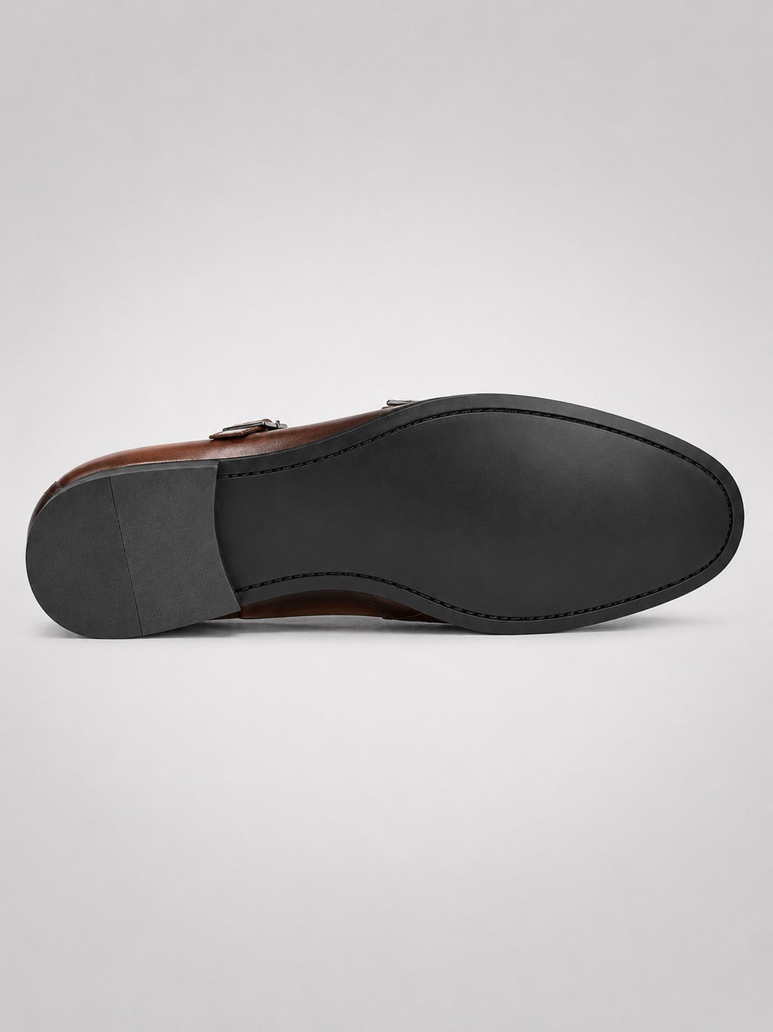 Men’s Monk Strap Dress Shoes Pointed Toe Leather Formal Oxfords for Business Office, Wedding and Party Wear