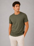 Men’s Crew Neck T-Shirt 100% Cotton Soft Short Sleeve Summer Top for Homewear and Casual Wear