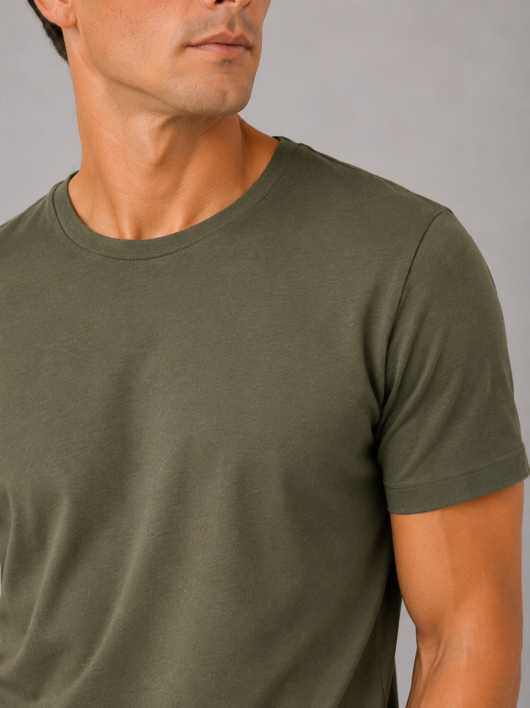 Men’s Crew Neck T-Shirt 100% Cotton Soft Short Sleeve Summer Top for Homewear and Casual Wear