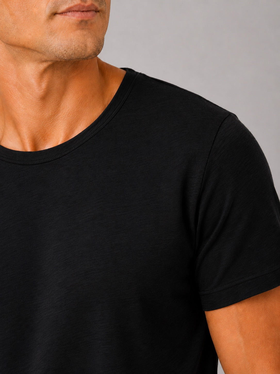 Men’s Crew Neck T-Shirt 100% Cotton Soft Short Sleeve Summer Top for Homewear and Casual Wear