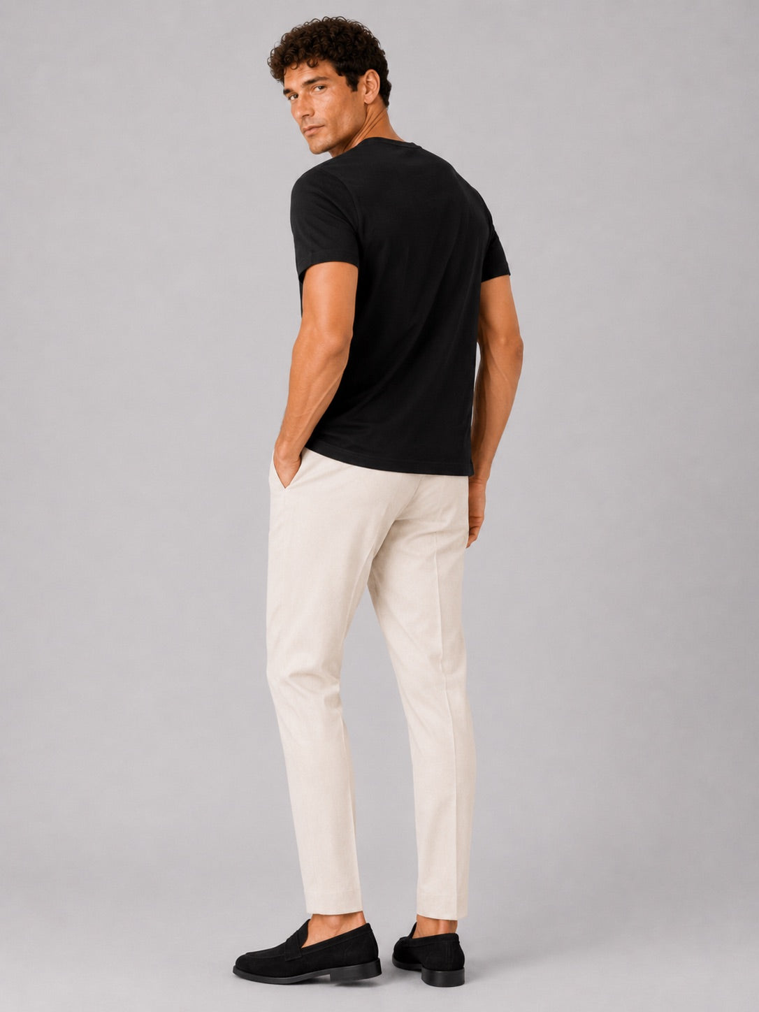 Men’s Crew Neck T-Shirt 100% Cotton Soft Short Sleeve Summer Top for Homewear and Casual Wear