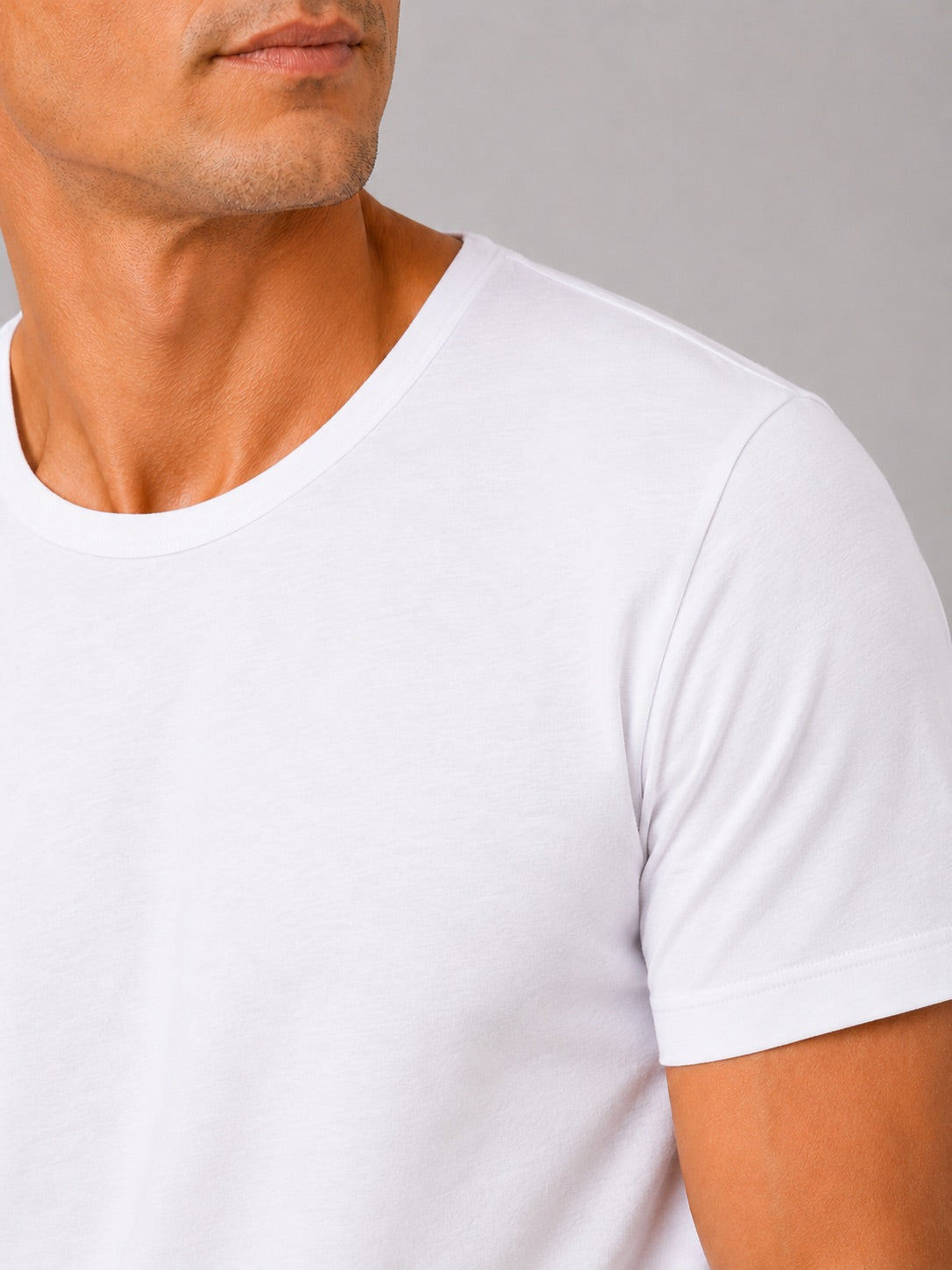 Men’s Crew Neck T-Shirt 100% Cotton Soft Short Sleeve Summer Top for Homewear and Casual Wear