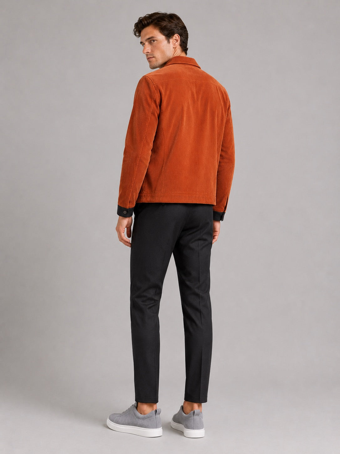 Men’s Corduroy Autumn Jacket Thick Warm Autumn Casual Jacket for Outdoor and Everyday Wear