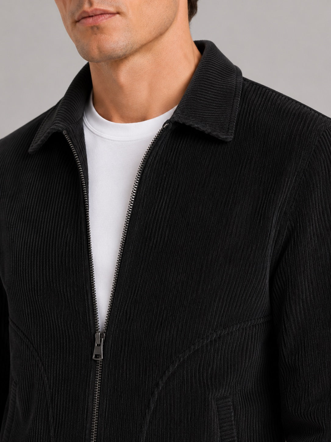 Men’s Corduroy Autumn Jacket Thick Warm Autumn Casual Jacket for Outdoor and Everyday Wear