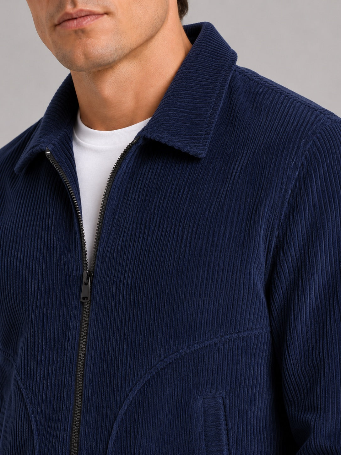 Men’s Corduroy Autumn Jacket Thick Warm Autumn Casual Jacket for Outdoor and Everyday Wear