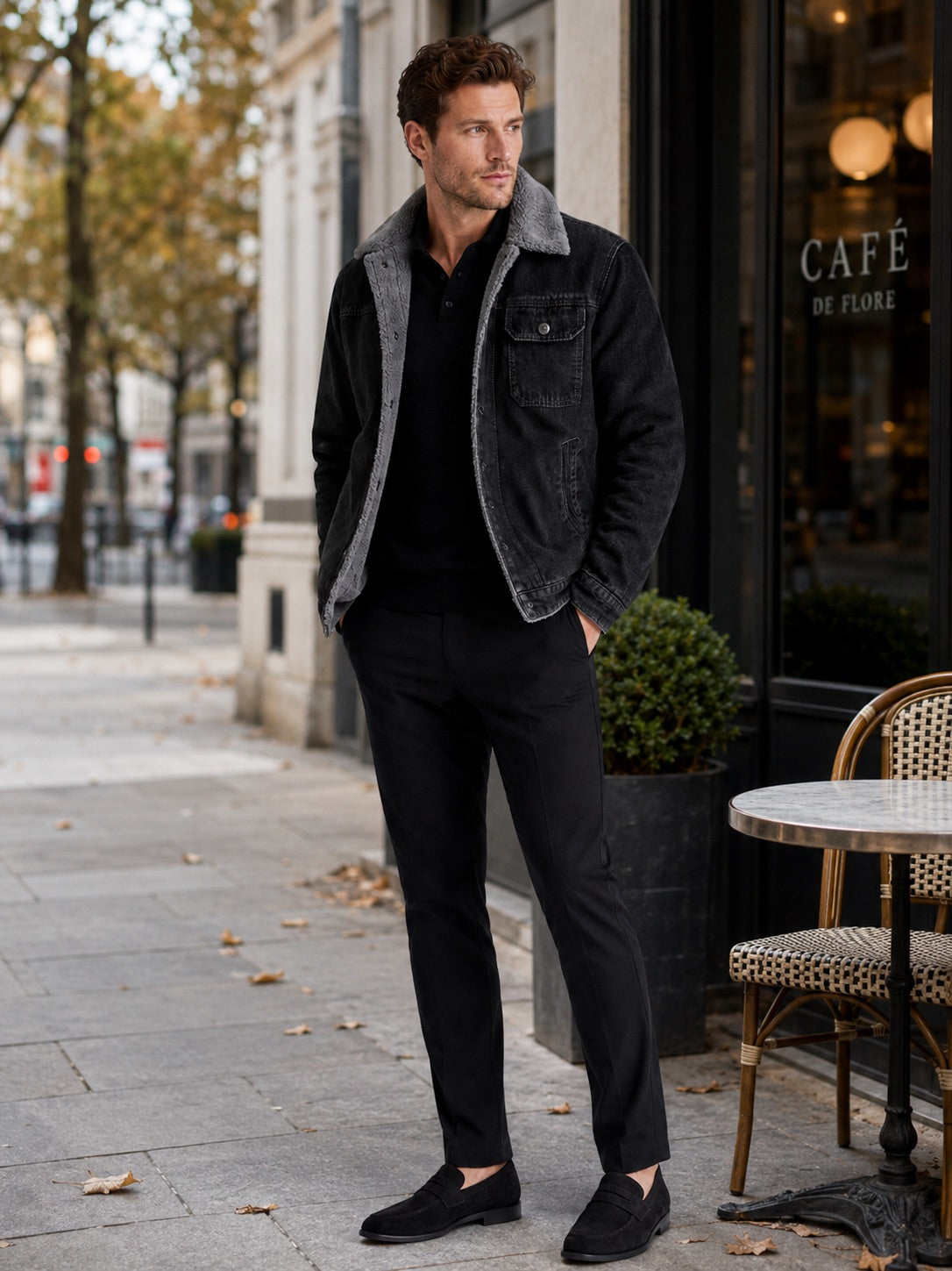 Men’s Fleece Lined Denim Jacket Thick Warm Winter Autumn Jacket for Outdoor and Everyday Wear