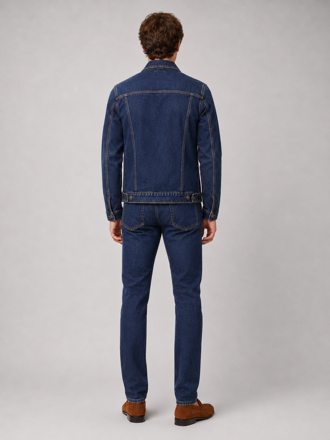 Men’s Denim Jacket Slim Fit Cotton Vintage Autumn Jacket for Everyday and Streetwear Wear