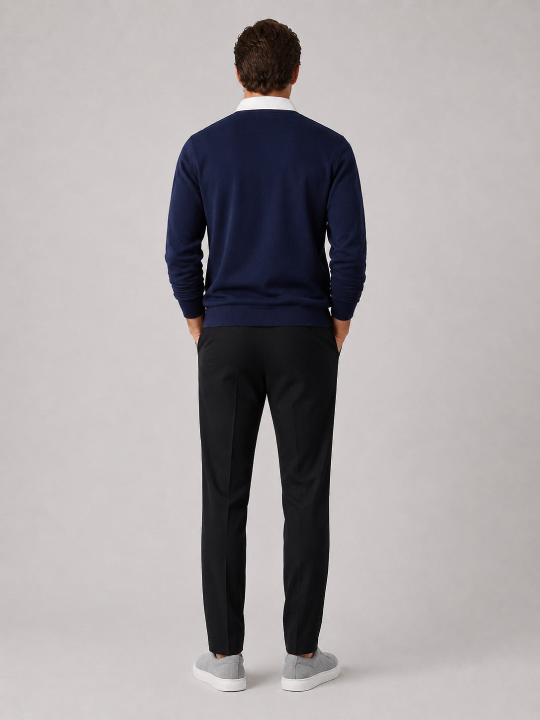 Men’s Rugby Polo Long Sleeve Loose Fit Knit Autumn Casual Rugby Shirt for Everyday and Business Casual Wear