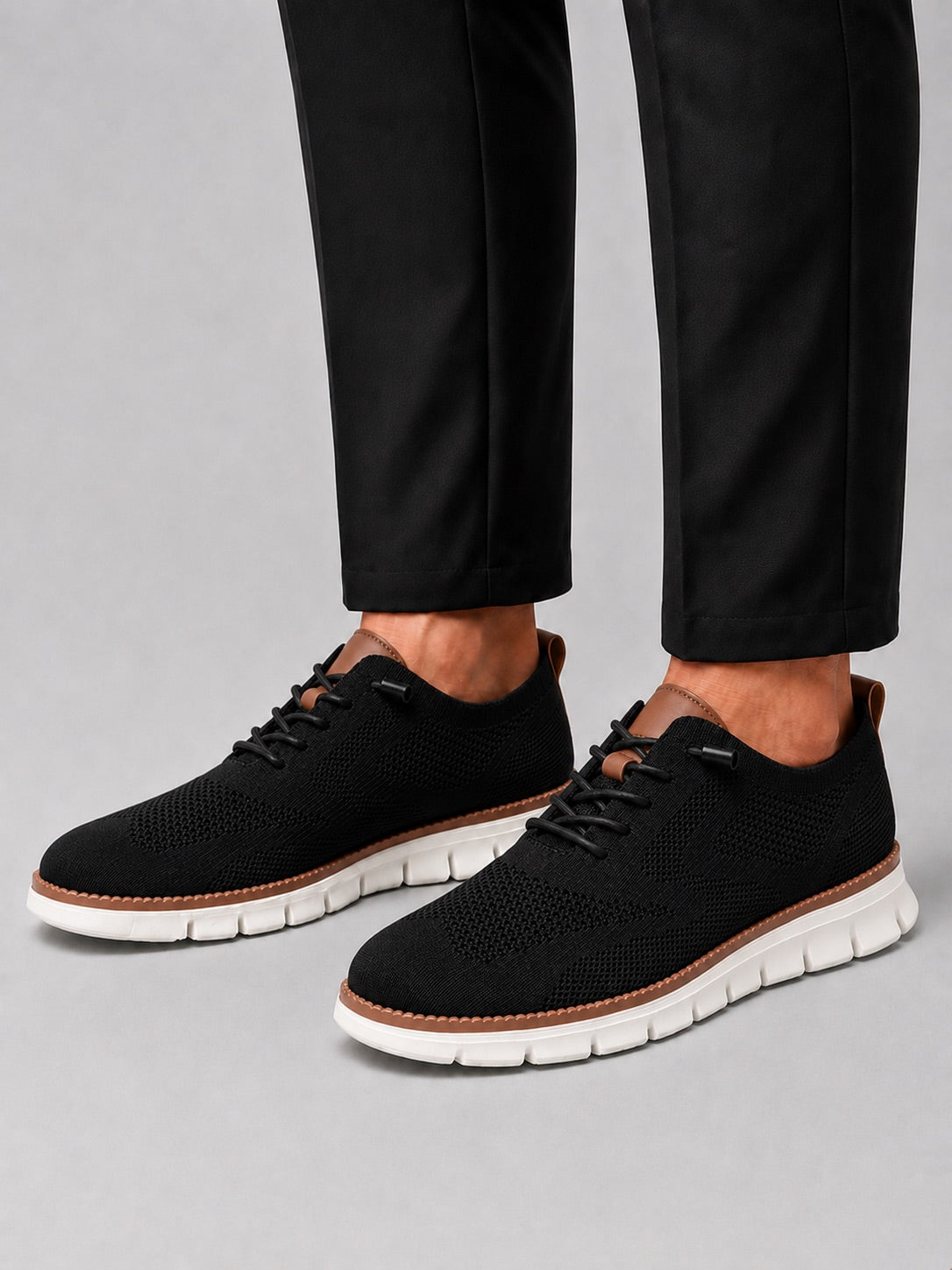 Men’s Mesh Trainers Lightweight Breathable Lace-Up Casual Shoes for Summer Travel and Everyday Wear