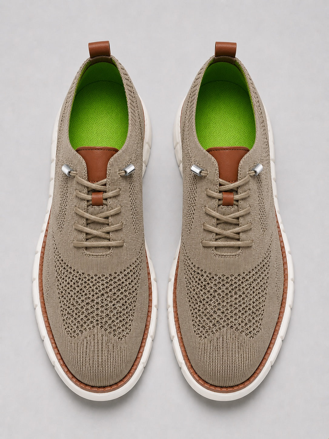 Men’s Mesh Trainers Lightweight Breathable Lace-Up Casual Shoes for Summer Travel and Everyday Wear