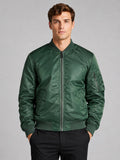 Men’s Bomber Autumn Jacket Windbreaker Zip-Up Flight Coat Autumn Casual Outerwear for Everyday and Streetwear Wear