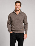 Men’s Quarter Zip Jumper Stand Collar Long Sleeve Autumn Pullover for Casual Sportswear and Everyday Wear
