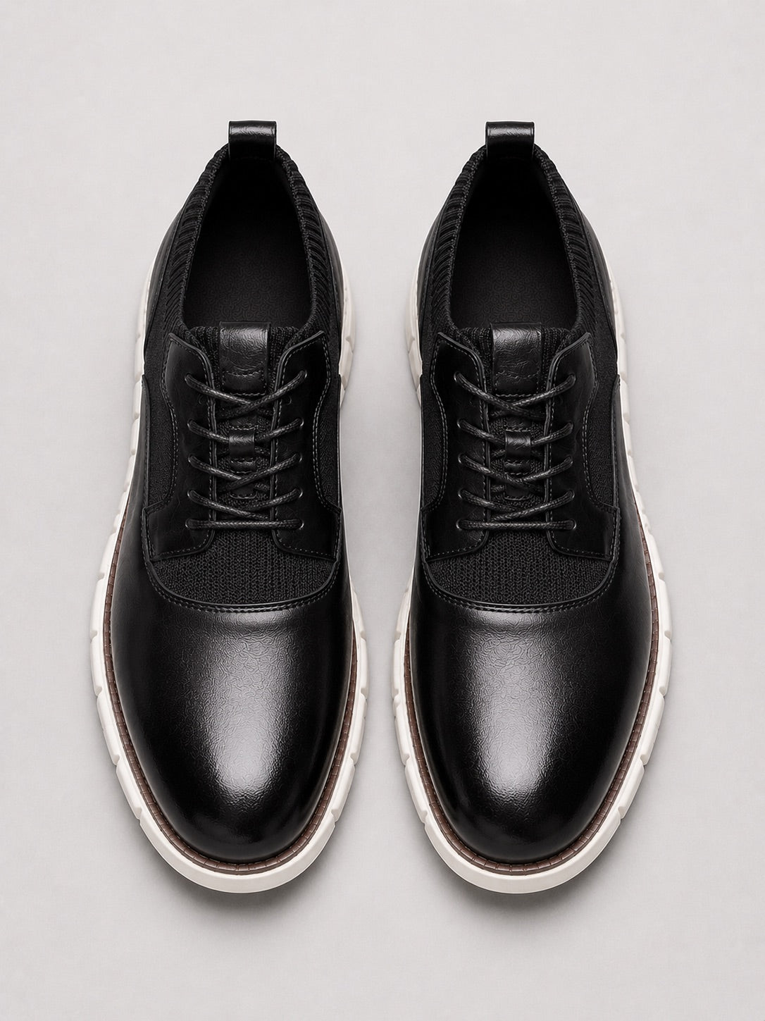 Men’s Comfort Dress Shoes Lace-Up Round Toe Non-Slip Casual Business Shoes for Office and Everyday Wear