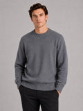 Men’s Crewneck Jumper Loose Fit Knit Pullover Autumn Winter Casual Top for Everyday Wear