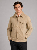 Men’s Fleece Autumn Jacket Thick Warm Windproof Winter Jacket with Fur Collar for Outdoor and Everyday Wear