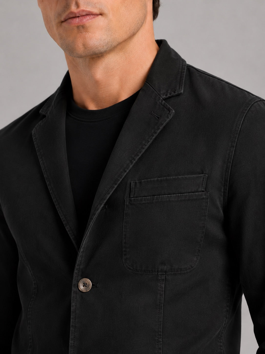 Men’s Military Blazer Jacket Washed Cotton Casual Autumn Jacket for Business Casual and Everyday Wear