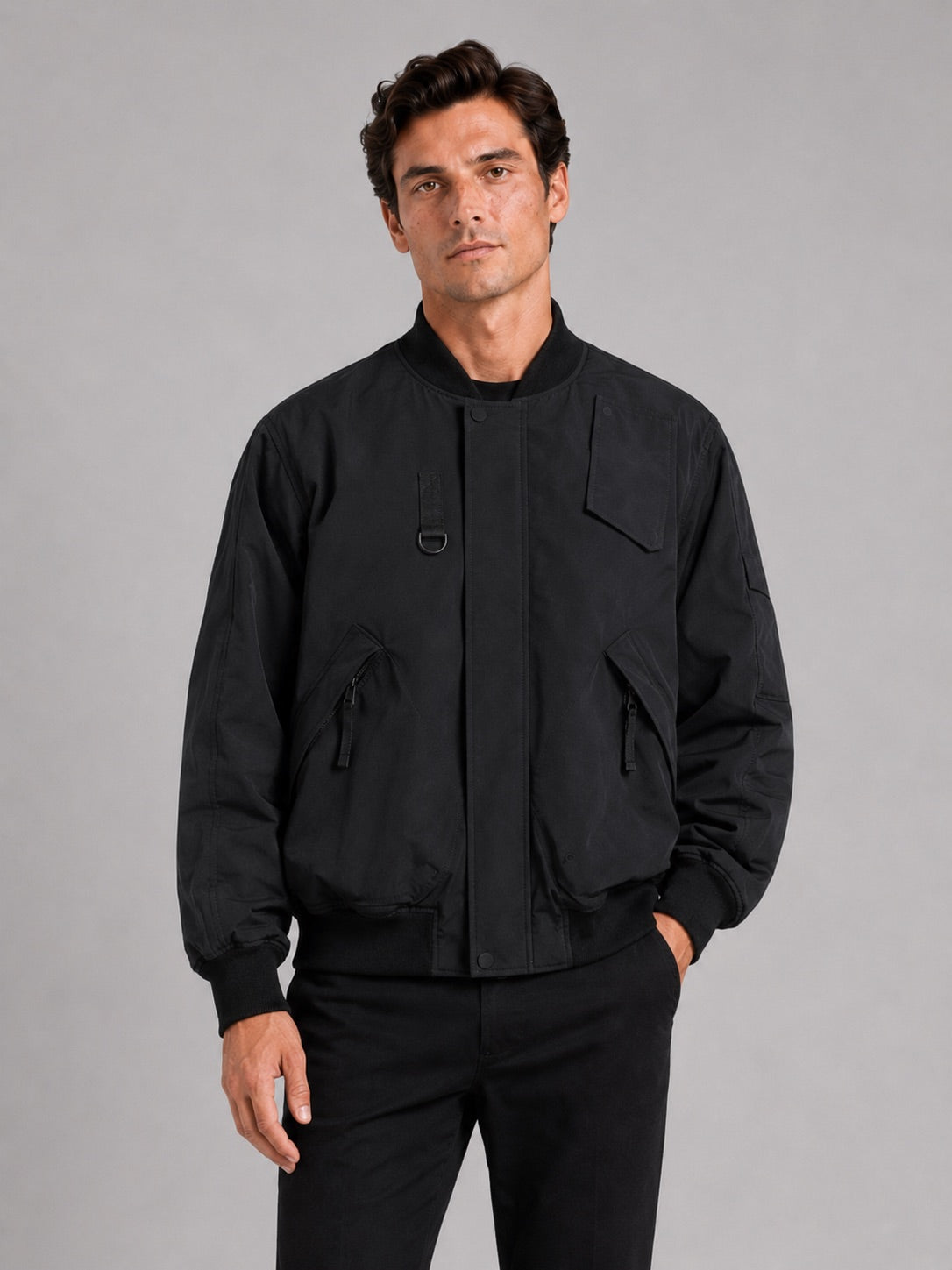 Men’s Bomber Work Wear Jacket Loose Fit Autumn Jacket for Everyday and Casual Wear