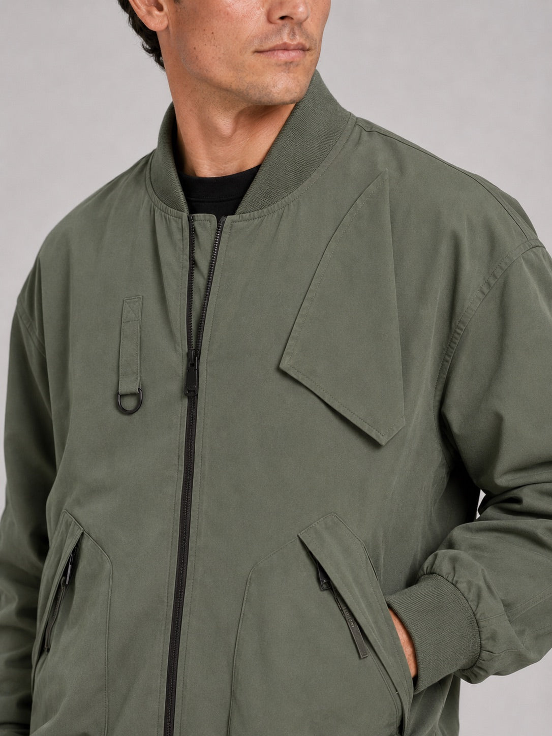 Men’s Bomber Work Wear Jacket Loose Fit Autumn Jacket for Everyday and Casual Wear