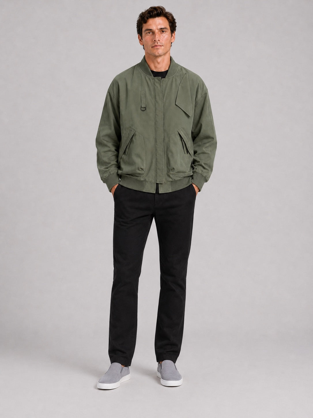 Men’s Bomber Work Wear Jacket Loose Fit Autumn Jacket for Everyday and Casual Wear
