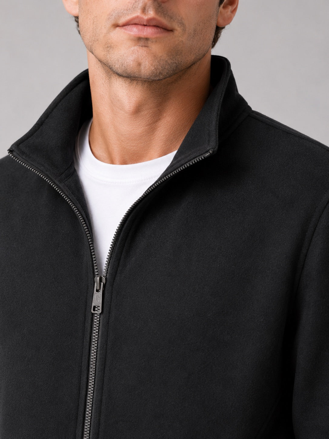Men’s Autumn Jacket Stand Collar Zip-Up Loose Fit Casual Work wear Jacket for Travel and Everyday Wear