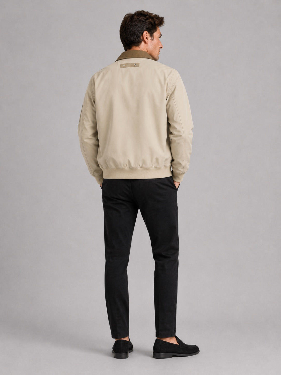 Men’s Pilot Autumn Jacket Zip-Up Casual Autumn Workwear Jacket for Everyday and Outdoor Wear