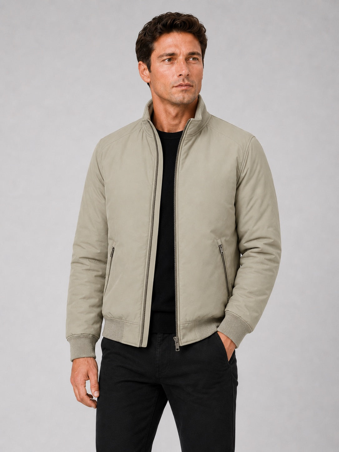 Men’s Winter Autumn Jacket Fleece Lined Thick Warm Business Casual Coat for Autumn Winter Office and Everyday Wear