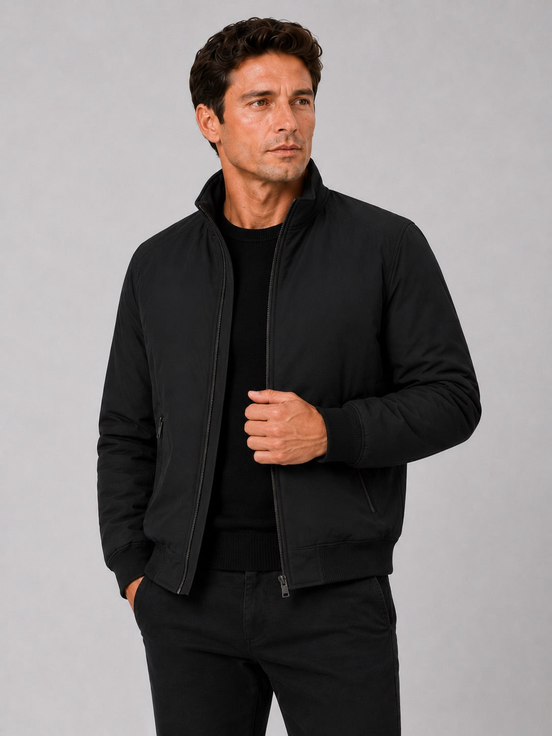 Men’s Winter Autumn Jacket Fleece Lined Thick Warm Business Casual Coat for Autumn Winter Office and Everyday Wear