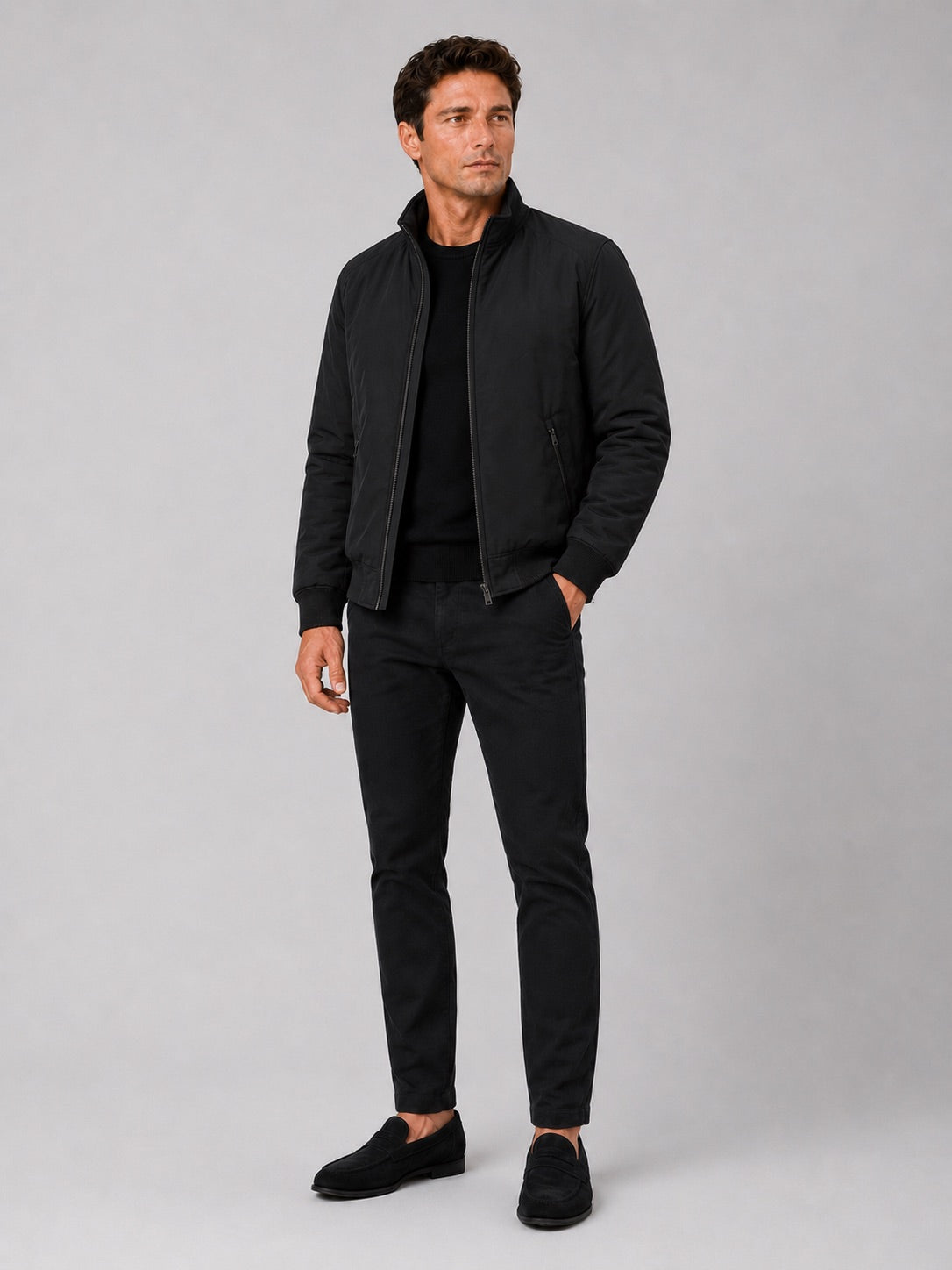 Men’s Winter Autumn Jacket Fleece Lined Thick Warm Business Casual Coat for Autumn Winter Office and Everyday Wear