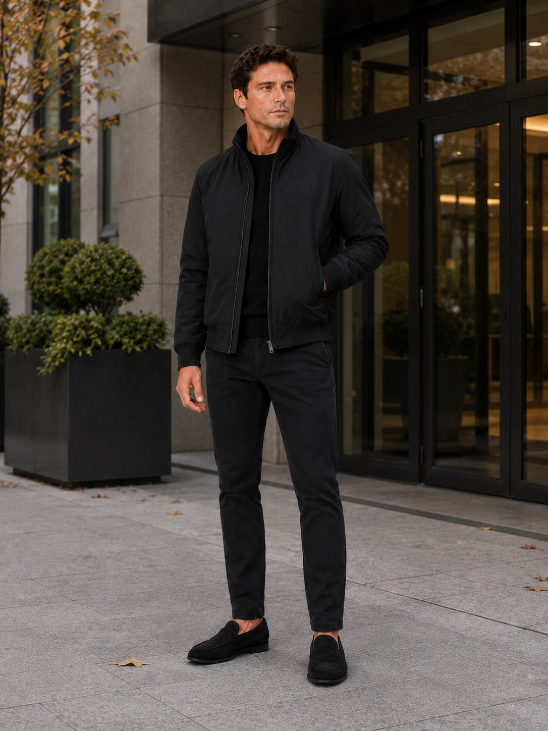 Men’s Winter Autumn Jacket Fleece Lined Thick Warm Business Casual Coat for Autumn Winter Office and Everyday Wear