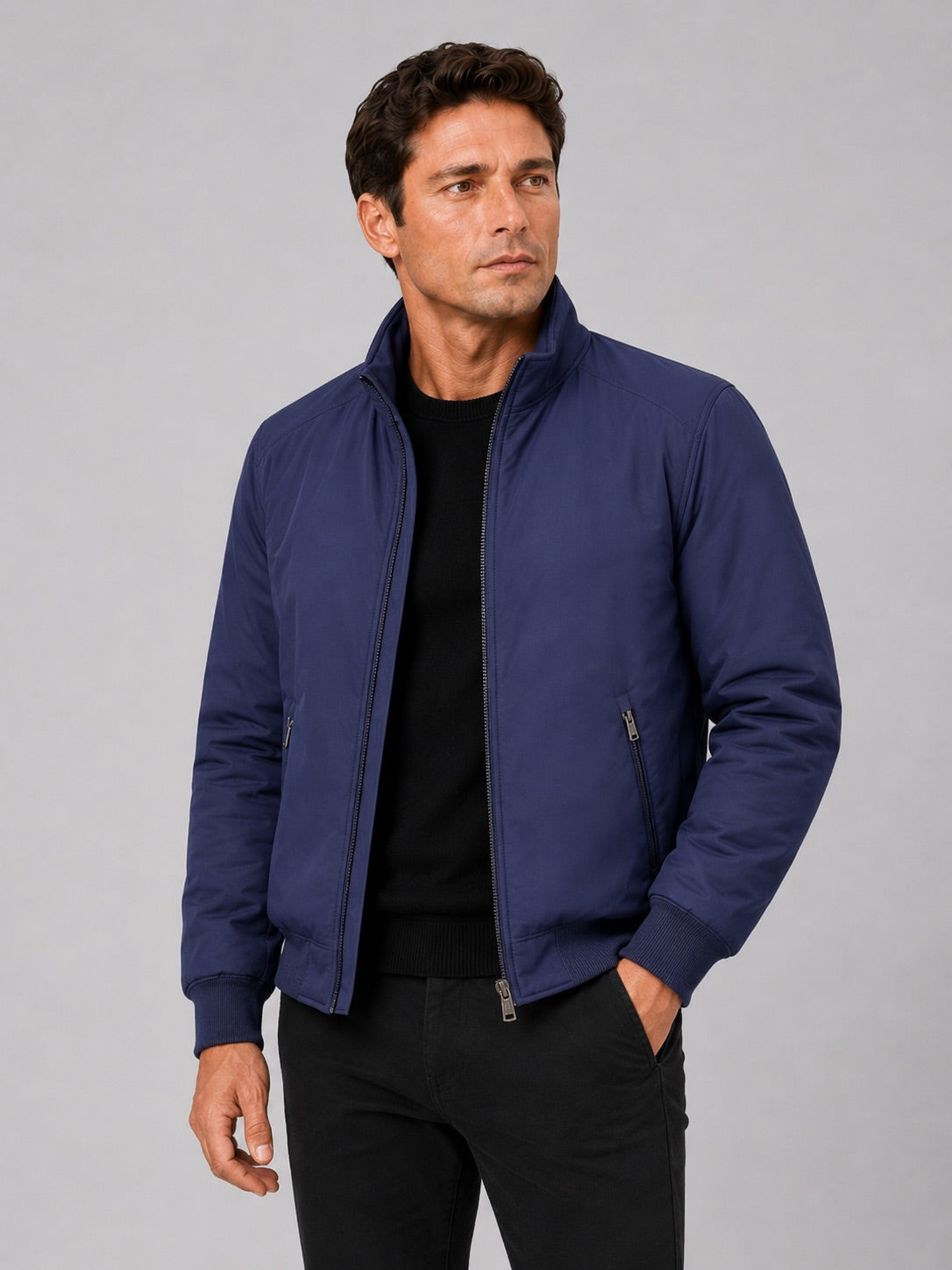 Men’s Winter Autumn Jacket Fleece Lined Thick Warm Business Casual Coat for Autumn Winter Office and Everyday Wear