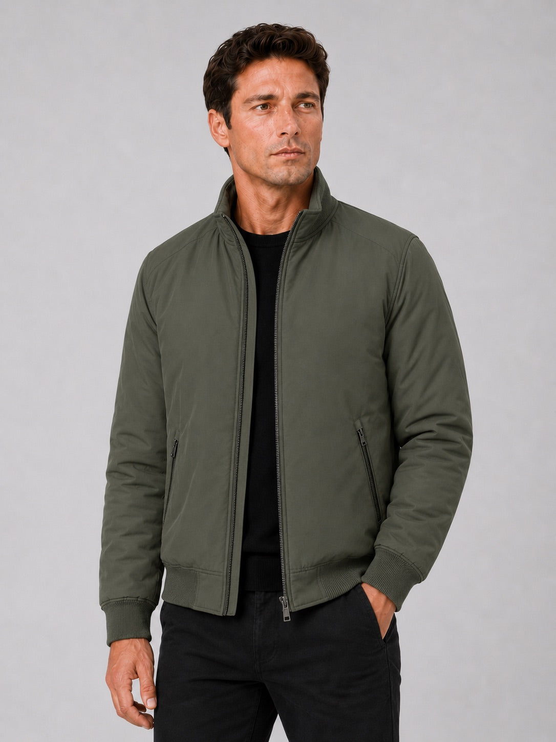 Men’s Winter Autumn Jacket Fleece Lined Thick Warm Business Casual Coat for Autumn Winter Office and Everyday Wear